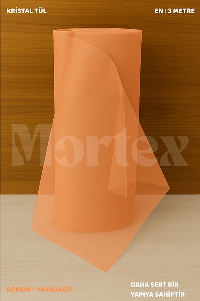 Mortex Κρυστάλλινο τούλι σολομού 100x300 εκ |   Αρραβώνας, Χένα, Γάμος, Πακέτο, Πόρτα και Διακόσμηση πάρτι