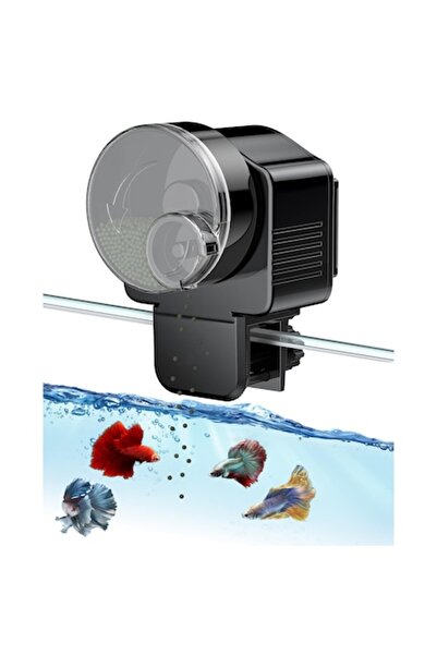 Bogadini Hranitor Automat Pentru Pesti, 60 Ml, Negru, Cu Baterii Aa