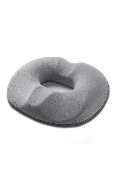 Choice 40x40cm Grey Memory Cotton Office Seat Cushion Postoperative Male and Female Tailbone Decompression