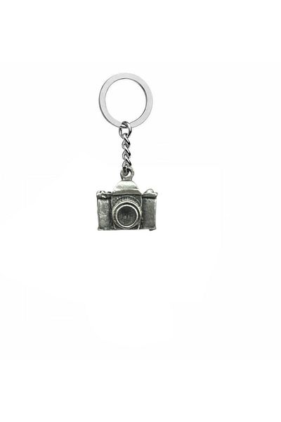 Herşey Nota Shutter Moment – Unisex Metal Keychain with Camera Figure