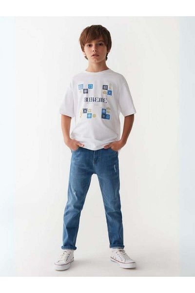 Zekids Children's Stretchy Thin Fabric Jeans