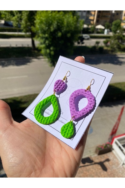 VIVINCA Handmade Polymer Clay Colorful Vivid Lightweight Earrings - Vivinca L...