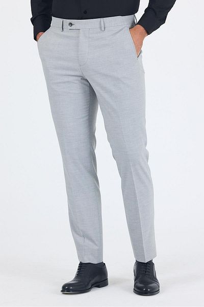 İmza Gray Flexible Side Pocket Comfort Fit Classic Trousers 1003250151