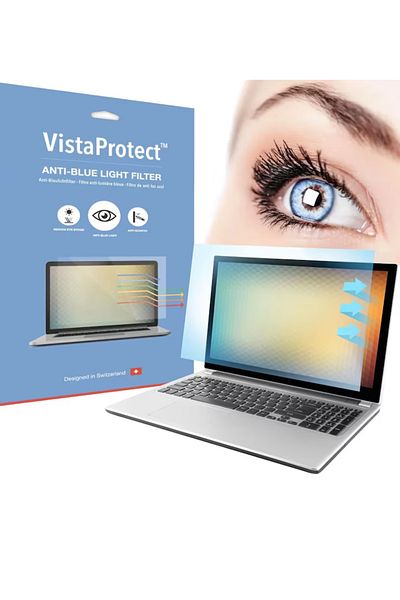 VistaProtect Set of 2 VistaProtect blue light protection films for laptop, 1 x 28.8 x18 cm, 1 x 29.5 x 16.5 cm