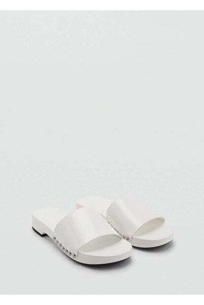 MANGO Woman Zımbalı deri sandalet