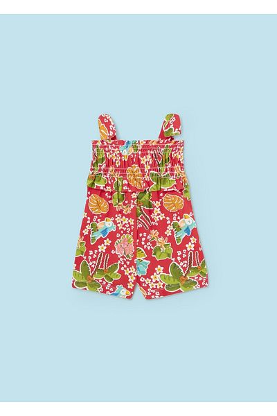 MAYORAL Toddler Girl Tropical Printed Combed Cotton Jumpsuit