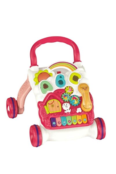 babydoor Toys Piyanolu 4in1 Bebek Yürüteci Eğitici Aktivite Oyun Masası Yürüteç