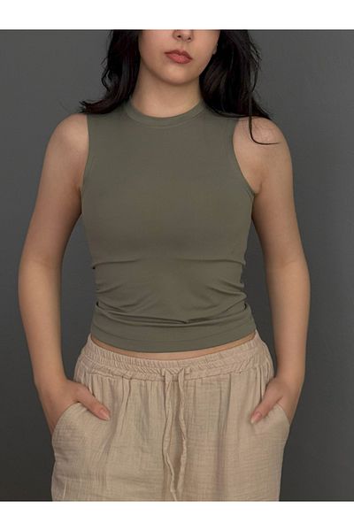 Yavuz Kapıcı Women's Sleeveless Body Blouse Original Cut