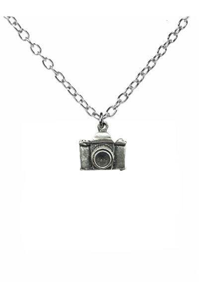 Herşey Nota Shutter Moment – قلادة للجنسين مع شكل كاميرا (60 سم مع سلسلة)