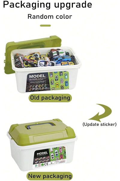 Fun Moment 30 Pcs Pull Back Cars Multiple Shapes with Storage Box