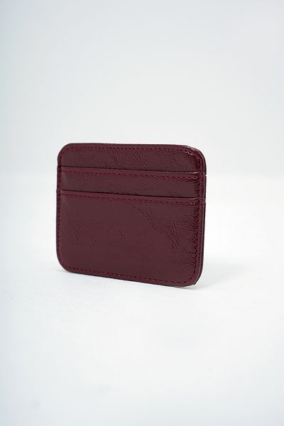 VAGGON Women's Burgundy Faux Leather Mini Card Holder Prmx14079