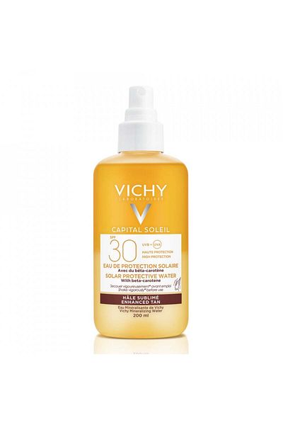 Vichy Apă de protecție solară Capital Soleil Bronze cu SPF 30+, 200 ml, Lapte de corp, 200 ml