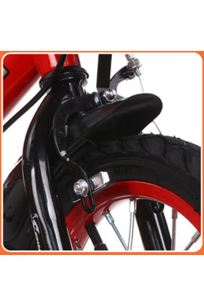 LUDIRO Bicicleta pentru Copii Ludiro 18 Inch, Diametru Roti 45 Cm, Ideala pentru Copii de 7-10 Ani, Rosu