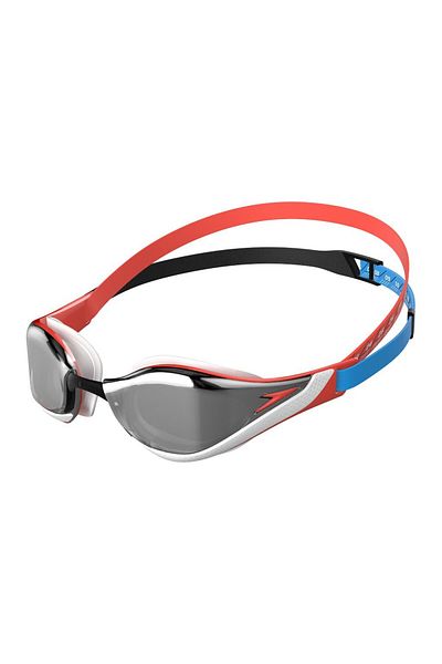 SPEEDO Fastskin Pure Focus Mirrored Racing Goggles (Red-Black)