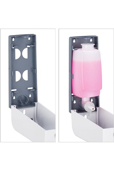 Sea Home 1Pcs 350ml Wall Mounted Manual Soap Dispenser Hand Liquid Shampoo Shower Gel Dispenser M-2572