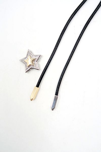 VAGGON Women's Gold Zircon Stone Gold Star Cord Adjustable Necklace Prmx13835