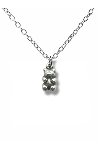 Herşey Nota Sweet Bear – قلادة على شكل دمية دب جيلي بون للجنسين (60 سم مع سلسلة)