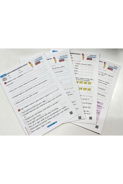 öğretmen evde ÖĞRETMENEVDE 3.Sınıf Ünite Değerlendirme Sınavları - 4 Ders