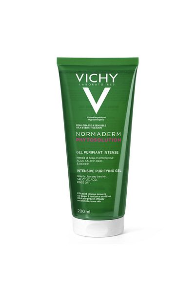 Vichy Gel de curățare purificator pentru piele Normaderm Phytosolution, 200 ml, Gel de curățare