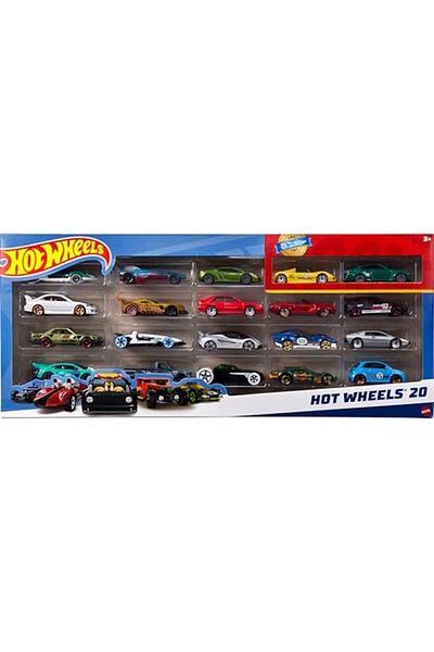 HOT WHEELS مجموعة هدايا Hot Wheels® المكونة من 20 سيارة من مركبات الألعاب المتنوعة