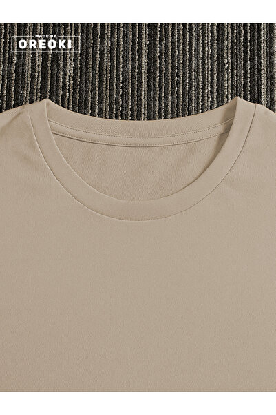 EFFRENATU Love, Death Printed Cotton Unisex Beige T-Shirt-Black Shorts Set