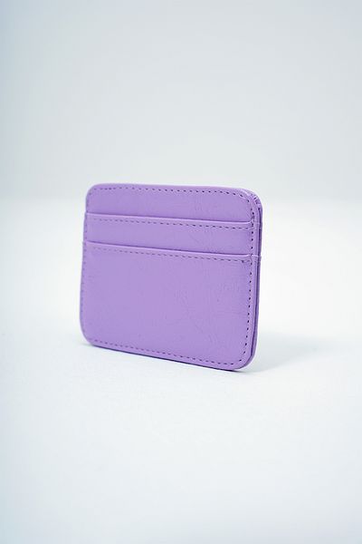 VAGGON Women's Lilac Faux Leather Mini Card Holder Prmx14079