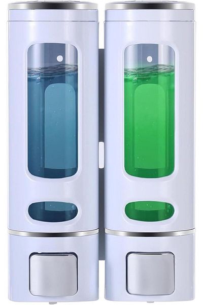 Sea Home 2Pcs 400ml Soap Dispenser Wall Mounted Shower Shampoo Dispenser Liquid Soap Bathroom Toilet Accessories