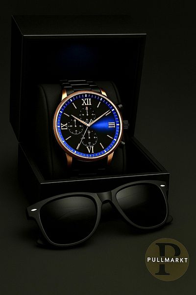 pullmarkt Sunglasses + Men's Wristwatch Set