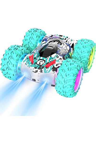 OMIRE Remote Control Car for Kids, RC Stunt Cars Toys for Boys Ages 4-7 with Cool Double-Sided Patte