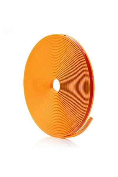 JollyMag Inele de protectie si decor jante, adezive, din plastic flexibil - PORTOCALIU