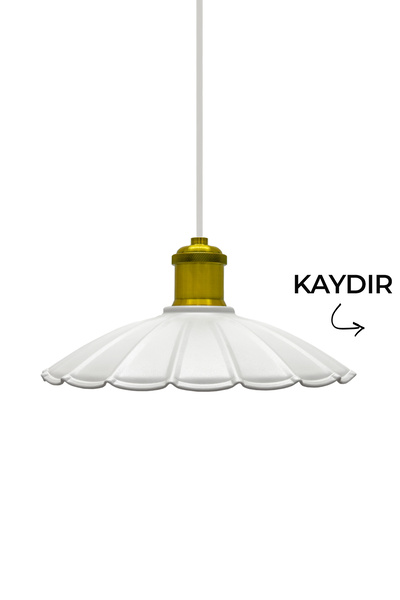Vivido Abajur Metal Alven Beyaz Avize, Sarkıt