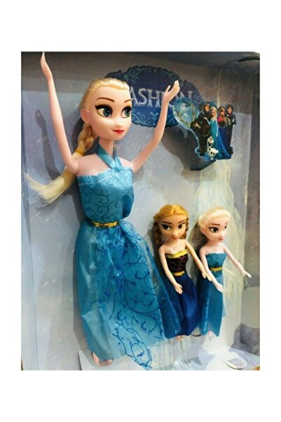 ÇEŞİT SEPETİM Children's Developmental Toys Frozen Frozen Elsa and Anna 3-Piece Baby Toy Set 3-Piece Girl Boy Child