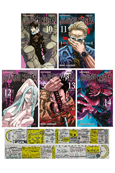 Gerekli Şeyler Yayıncılık Jujutsu Kaisen 10-11-12-13-14. Ciltler Manga Seti +...