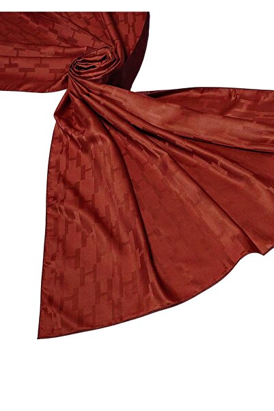 mim eşarp Leila Double Sided Jacquard Patterned Silky H Pattern Shawl – 75X190 cm