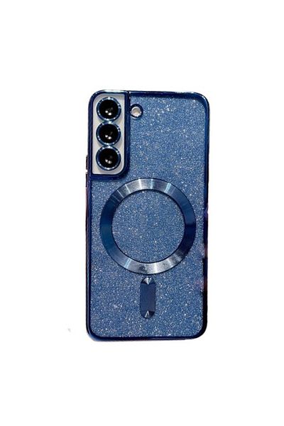 bzstore Carcasă de protecție 2 în 1 pentru Samsung Galaxy S23+ Plus, Magsafe cromată cu sclipici, TPU, magnetică