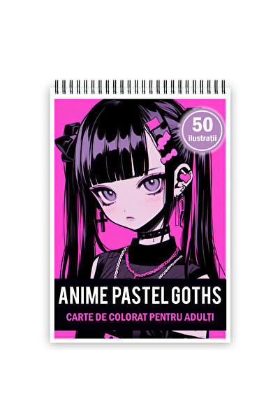 Legendary Gifts Carte de colorat pentru adulti, 50 de ilustratii, Anime Paste...