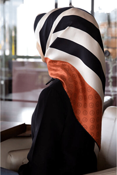 Vissona Eșarfă de mătase Tivil 5139 - 11 - 0014 - 0001 Model mixt maro