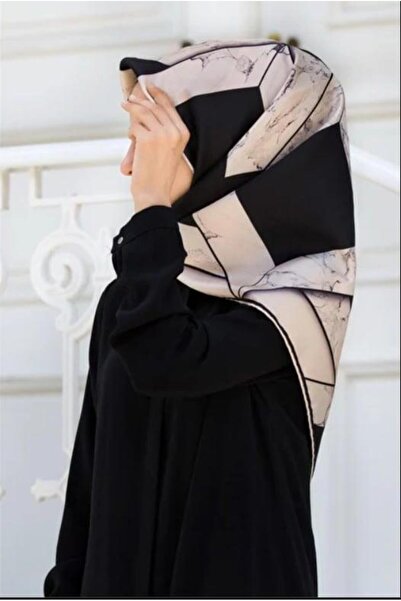 Vissona Tivil Silk Scarf 17548 - 1 - 0001 - 0003 Black Mixed Pattern