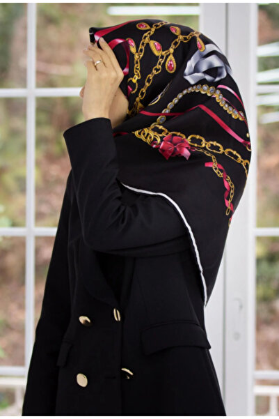 Vissona Μεταξωτό μαντήλι Tivil 17558 - 1 - 0001 - 0017 Μαύρο Μικτό σχέδιο