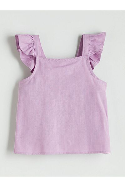 LC Waikiki Lilac Bow Girl's Blouse and Skirt 2-Piece