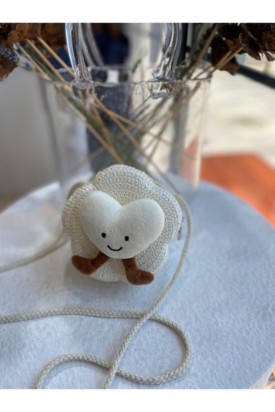 Zeynep Keskin Design Geantă pentru copii, geantă de paie pentru copii, geantă pentru fete, geantă de sărbători