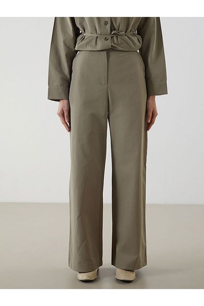 LC Waikiki New Season Standard Fit Poplin Women's Trousers - S5Mo15Z8