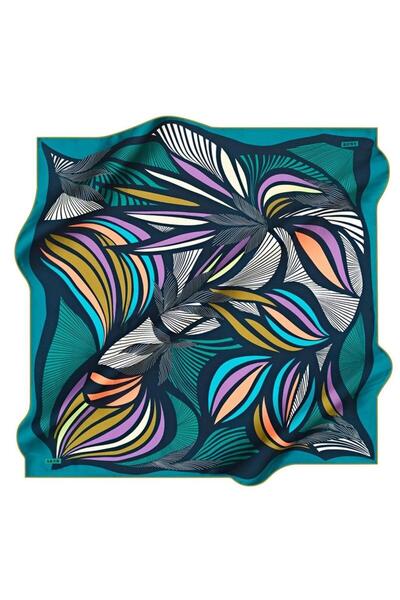 Aker Μεταξωτό μαντήλι Tivil 8558713 - 951 - 48264 Μπλε ναυτικό μεικτό σχέδιο