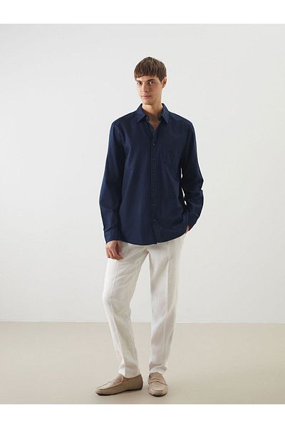 LC Waikiki New Season Slim Fit Linen Blend Men's Trousers - S5Ee50Z8