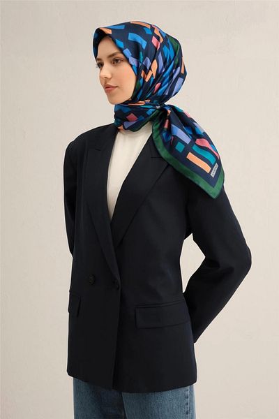 Armine Flower Pattern Pure Silk Sura Scarf 9341 - 58