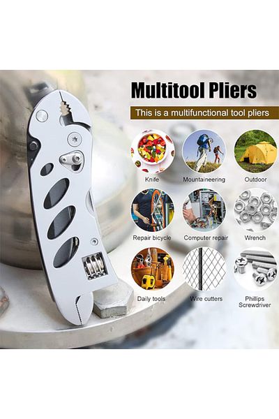 zeevos multifunctional patent, adjustable wrench, screwdriver with bits, pocket knife