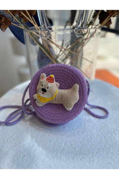 Zeynep Keskin Design Children's Bag, Children's Straw Bag, Girls' Bag, Holiday Bag