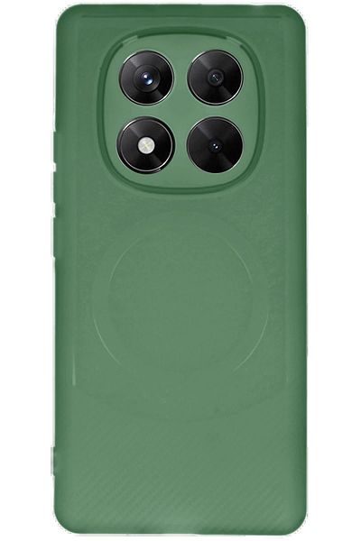 CepteToptan حافظة هاتف Xiaomi Redmi Note 14 Pro 5G من الكربون - أخضر داكن - MKİ4108-4800