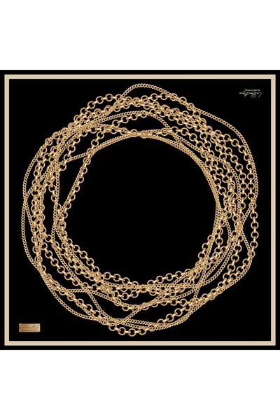 LA BOUTIQUE 1563-03 TWIL ΜΕΤΑΞΩΤΟ 90Χ90