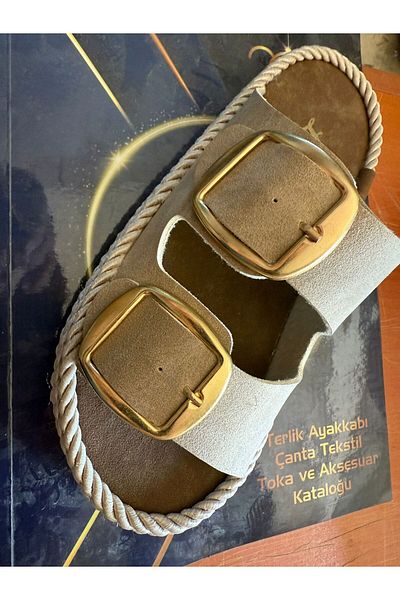 PLN SHOES Wrapped Orthopedic Sole Anatomical Slippers Double Tape Buckle Daily Comfortable Slippers